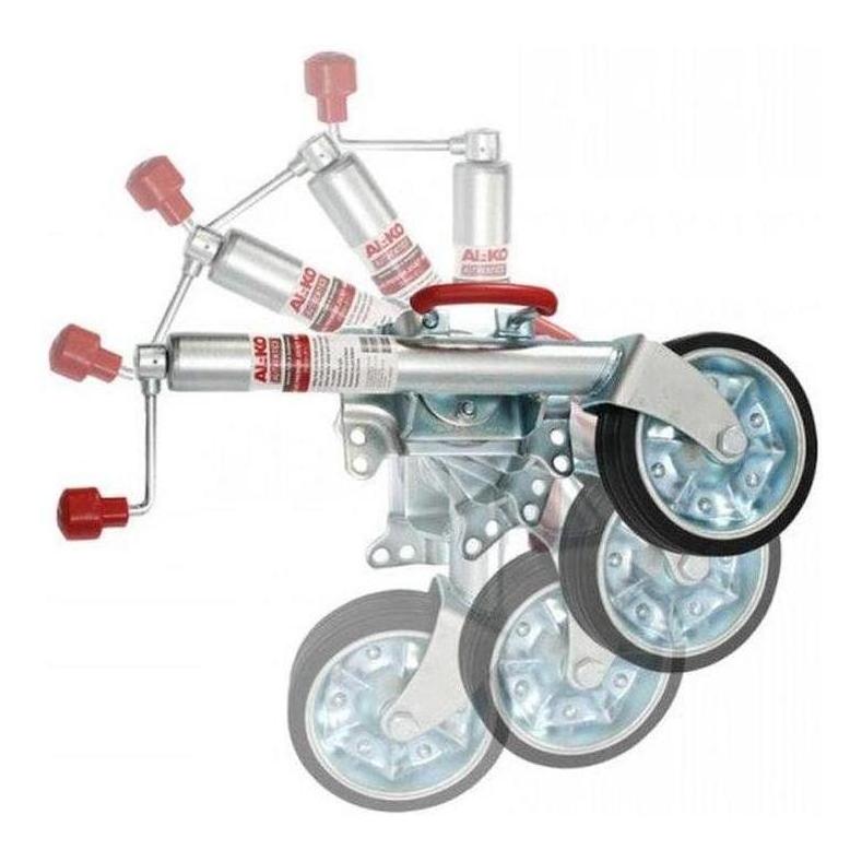 Load image into Gallery viewer, ALKO Premium 8" 200mm Jockey Wheel Inc Large Swivel Bracket