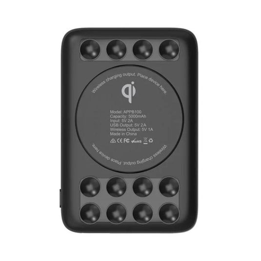 Aerpro 5W Wireless Smartphone Charger 5000MAH Powerbank inc 5V/2A USB Port