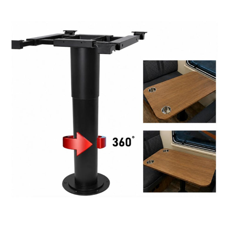 Load image into Gallery viewer, Belgique Adjustable Telescopic Manual Table Leg Inc 360 Degree Swivel Table Top Bracket