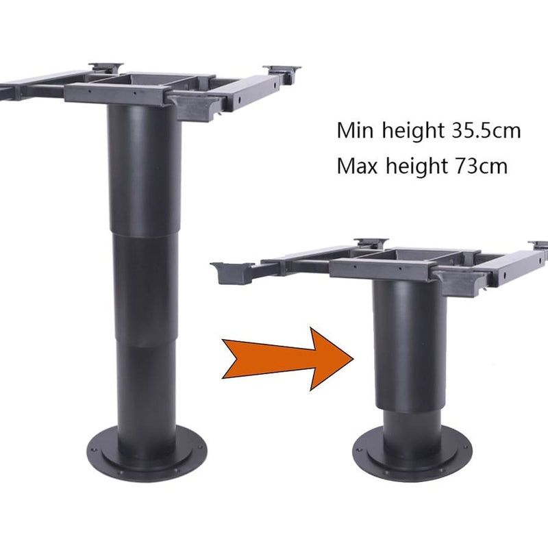 Load image into Gallery viewer, Belgique Adjustable Telescopic Manual Table Leg Inc 360 Degree Swivel Table Top Bracket