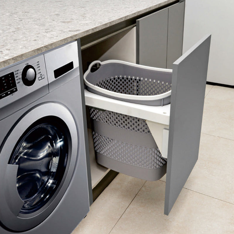 Load image into Gallery viewer, Belgique Laundry Pull Out Basket Bin 45L White