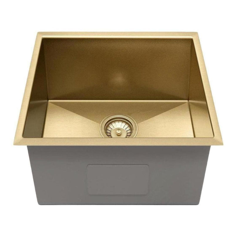 Load image into Gallery viewer, Belgique Single Bowl Sink Basin 450 x 450 x 250 - Stainless Steel French Gold