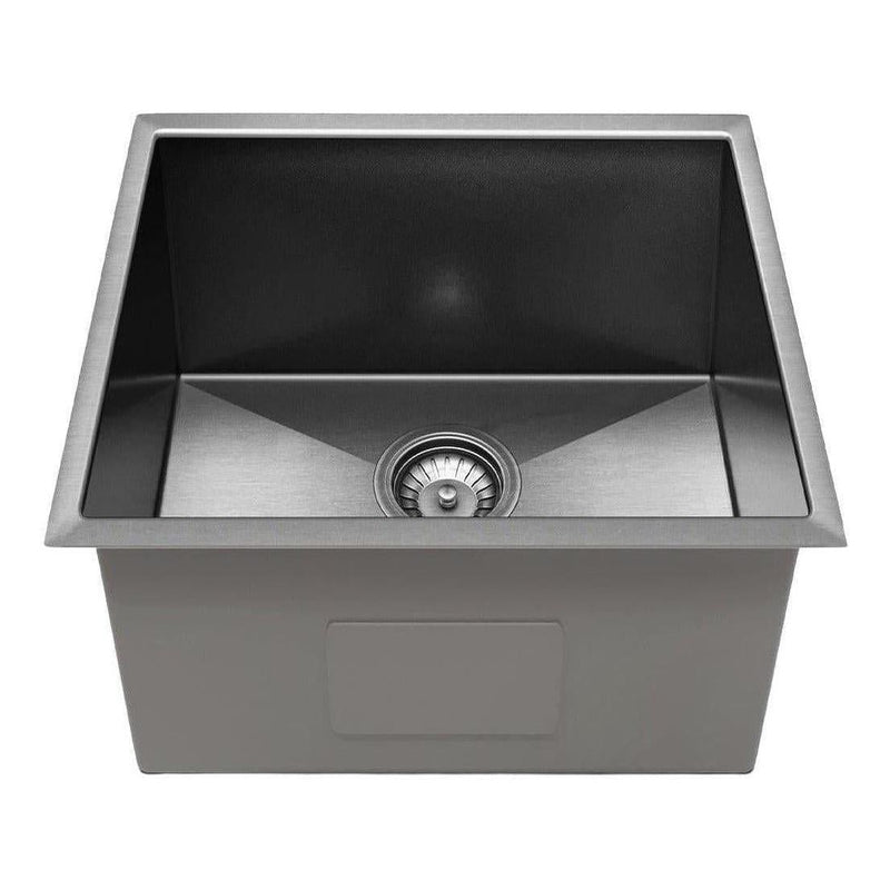 Load image into Gallery viewer, Belgique Single Bowl Sink Basin 450 x 450 x 250 - Stainless Steel Gun Metal
