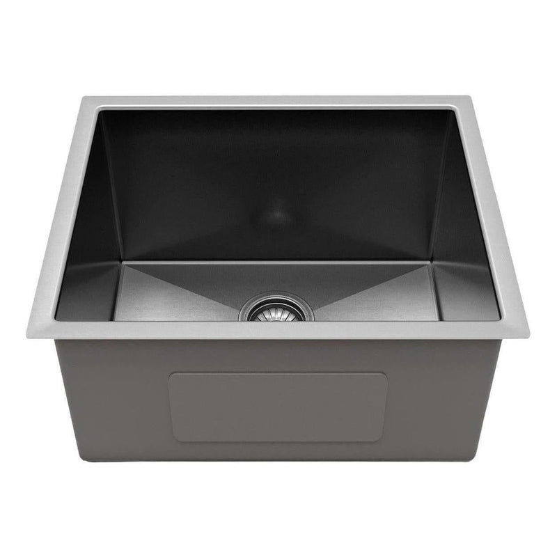Load image into Gallery viewer, Belgique Single Bowl Sink Basin 540 x 440 x 250 - Stainless Steel Gun Metal