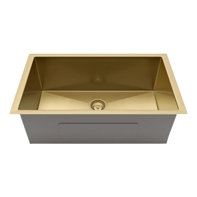 Load image into Gallery viewer, Belgique Single Bowl Sink Basin 700 x 440 x 250 - Stainless Steel French Gold