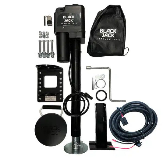 Black Jack Maxi 12V Electric Trailer Jack Inc Wiring Harness 2000Kg