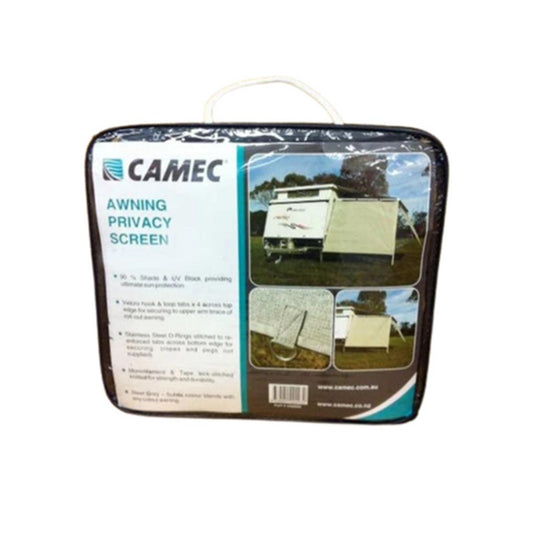 Camec Privacy Awning Screen 3.4 x 1.8m Steel Grey