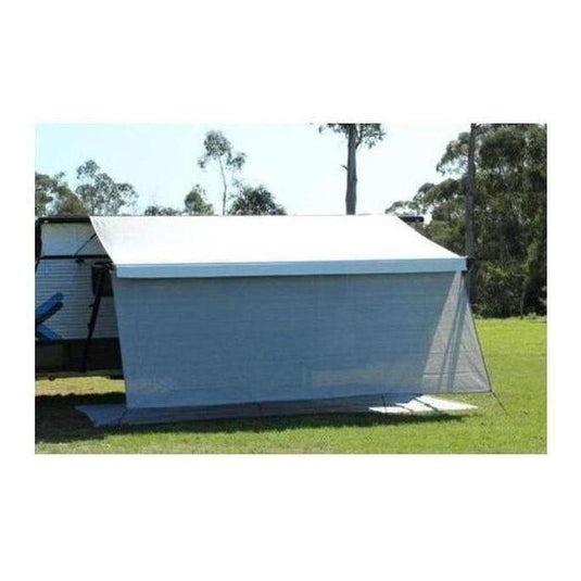 Camec Privacy Awning Screen 4.0 x 1.8m Steel Grey