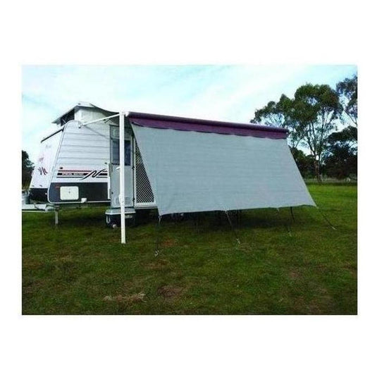 Camec Privacy Awning Screen 4.3 x 1.8m Steel Grey