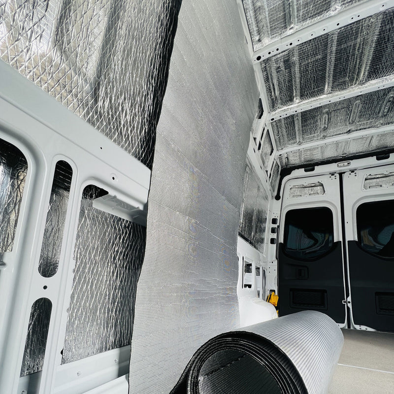 Load image into Gallery viewer, Car Builders LWB HR Mercedes Sprinter 2018 On Pre-Cut Complete Insulation Van Liner & Van Seal Kit - Single Door