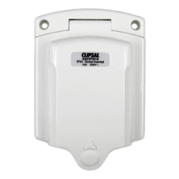 Load image into Gallery viewer, Clipsal 15Amp 240V Power Inlet Socket 3 Pin White