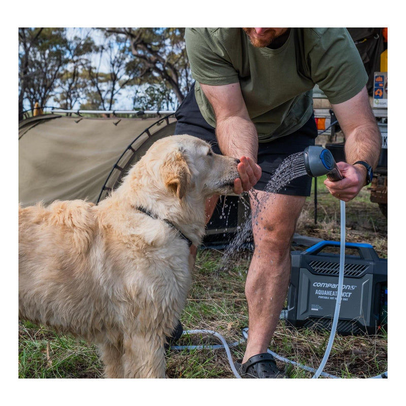 Load image into Gallery viewer, Companion NXT Aquaheat Portable Camping Lithium Gas Hot Water Shower System