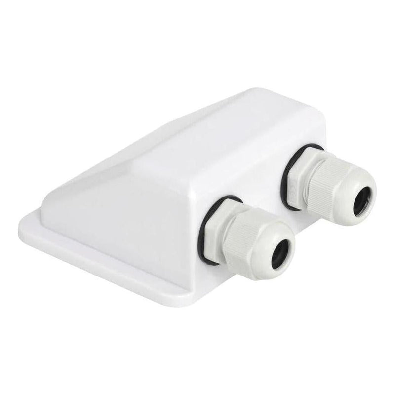 Load image into Gallery viewer, Double Cable Entry Junction Housing Box Gland for Solar Panel Wiring White