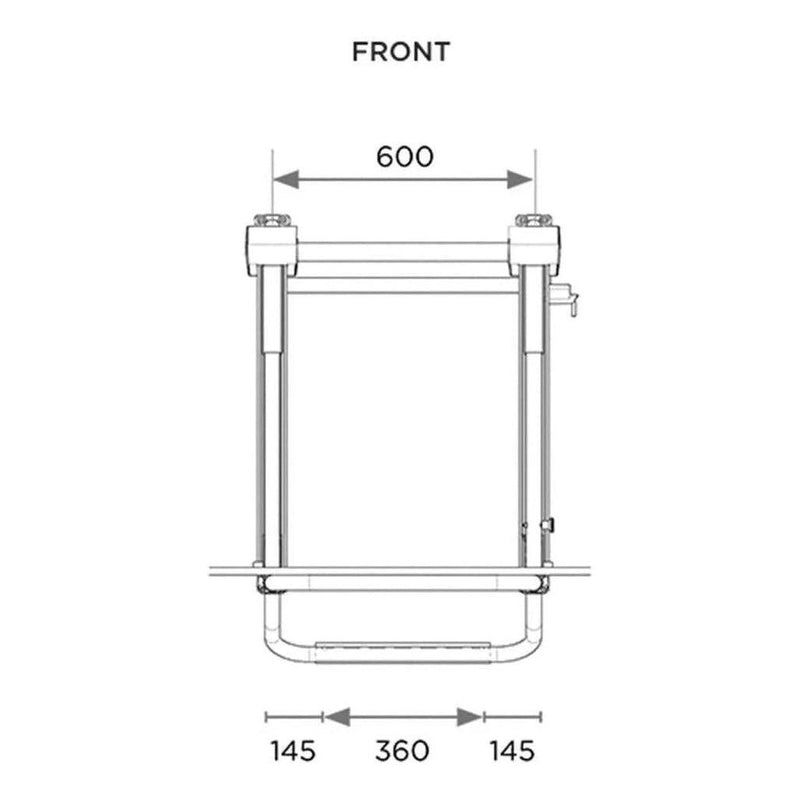 Load image into Gallery viewer, Electric 12V Bike Lift Rack Carrier 2 Bike 830 - 1210 mm Range Inc Remote