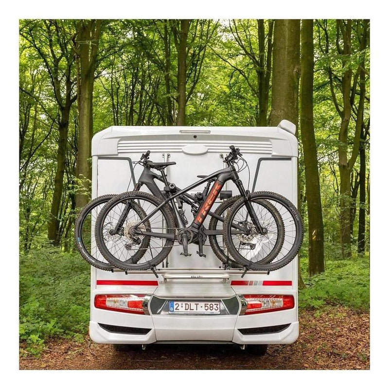 Load image into Gallery viewer, Electric 12V Bike Lift Rack Carrier 2 Bike 920-1400mm Range For Fat Tyres Inc Remote-Black