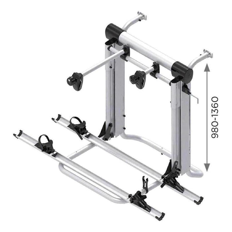 Load image into Gallery viewer, Electric 12V Bike Lift Rack Carrier 2 Bike 980 - 1360mm Range - Remote Inc