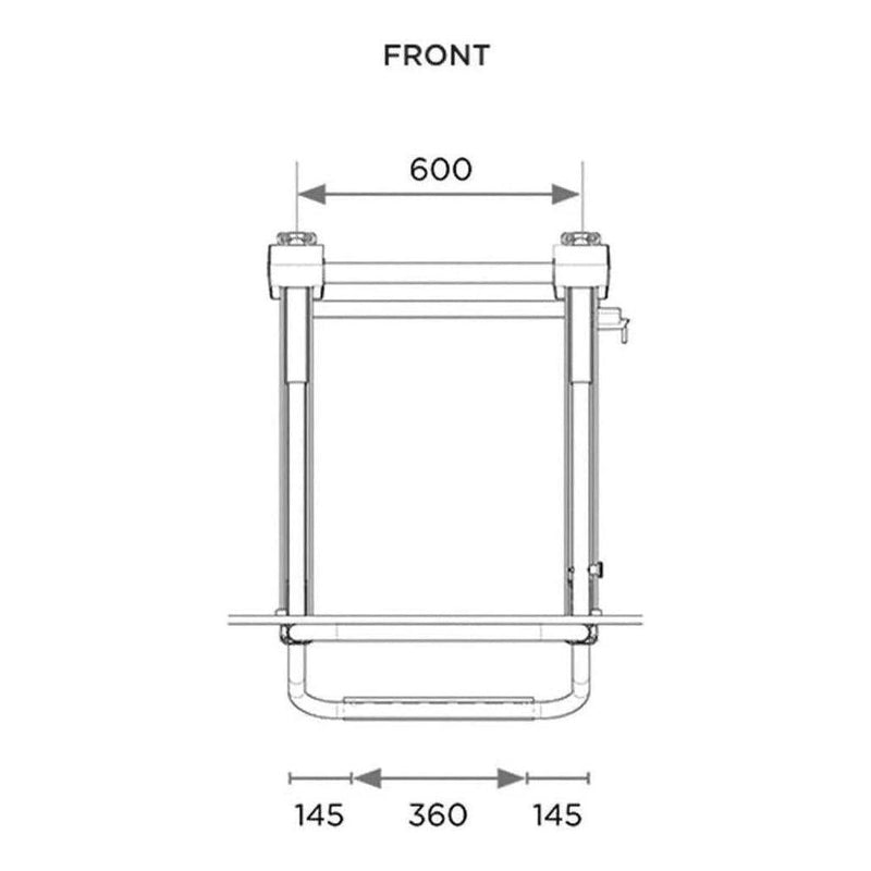 Load image into Gallery viewer, Electric 12V Bike Lift Rack Carrier 2 Bike 980 - 1360mm Range - Remote Inc
