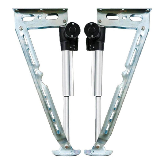 Electric 4 x Drop Down Stabilizer leg Corner Steadies 670mm Zinc