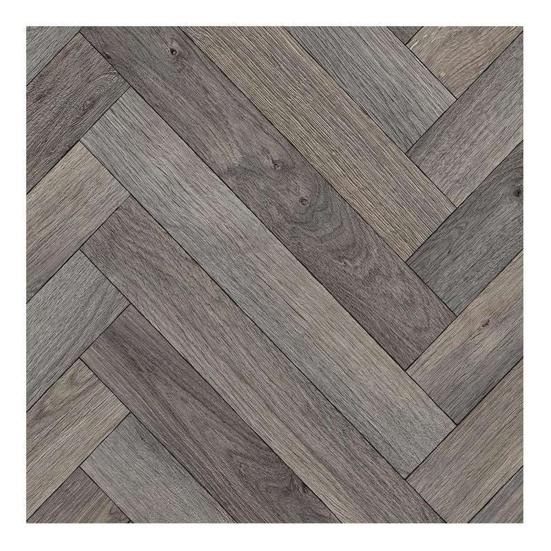 Load image into Gallery viewer, Eurolux Flooring Collection Herringbone Grey Oak 72m2 Roll (2.4x30m)