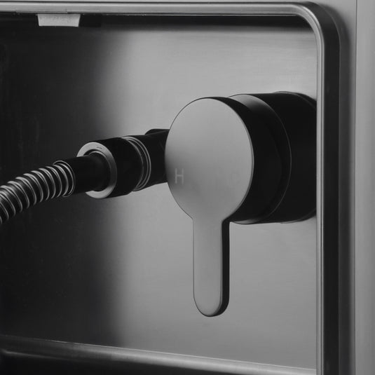 External Shower Box Inc Shower Handheld Head & Shower Mixer Black