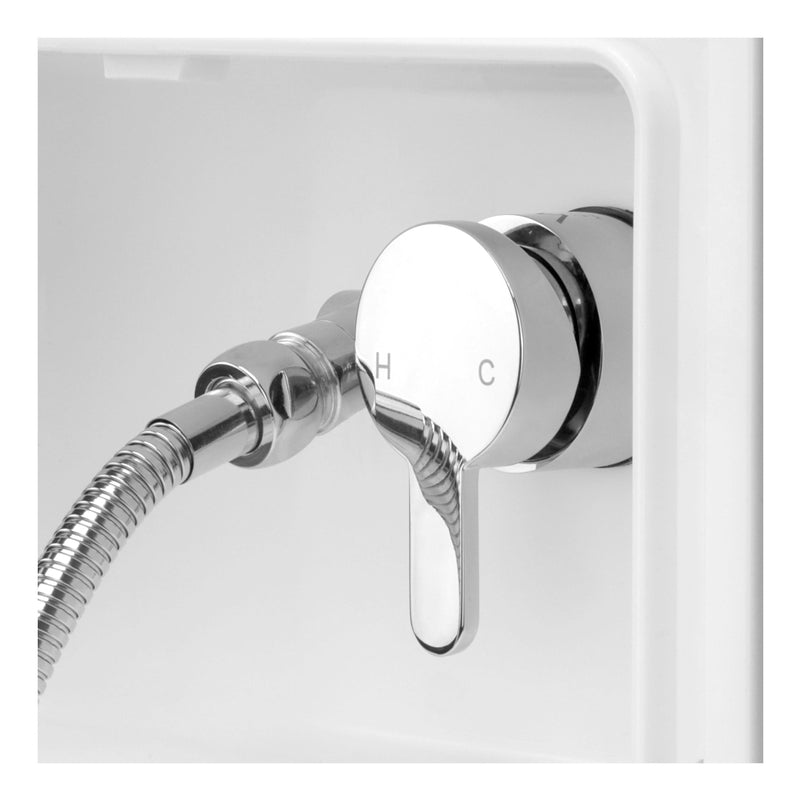 Load image into Gallery viewer, External Shower Box Inc Shower Handheld Head & Shower Mixer White