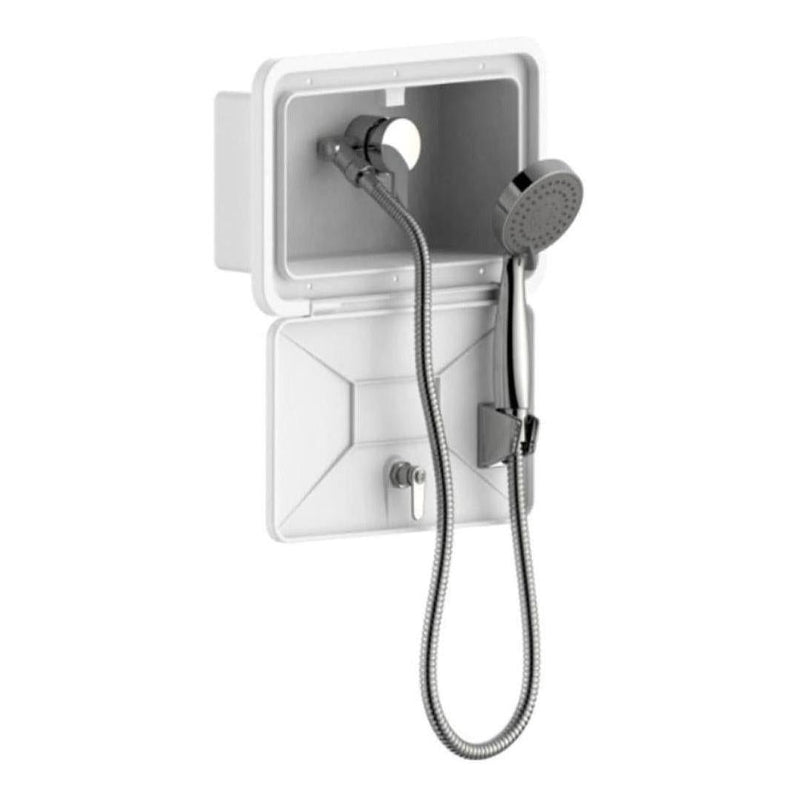 Load image into Gallery viewer, External Shower Box Inc Shower Handheld Head & Shower Mixer White