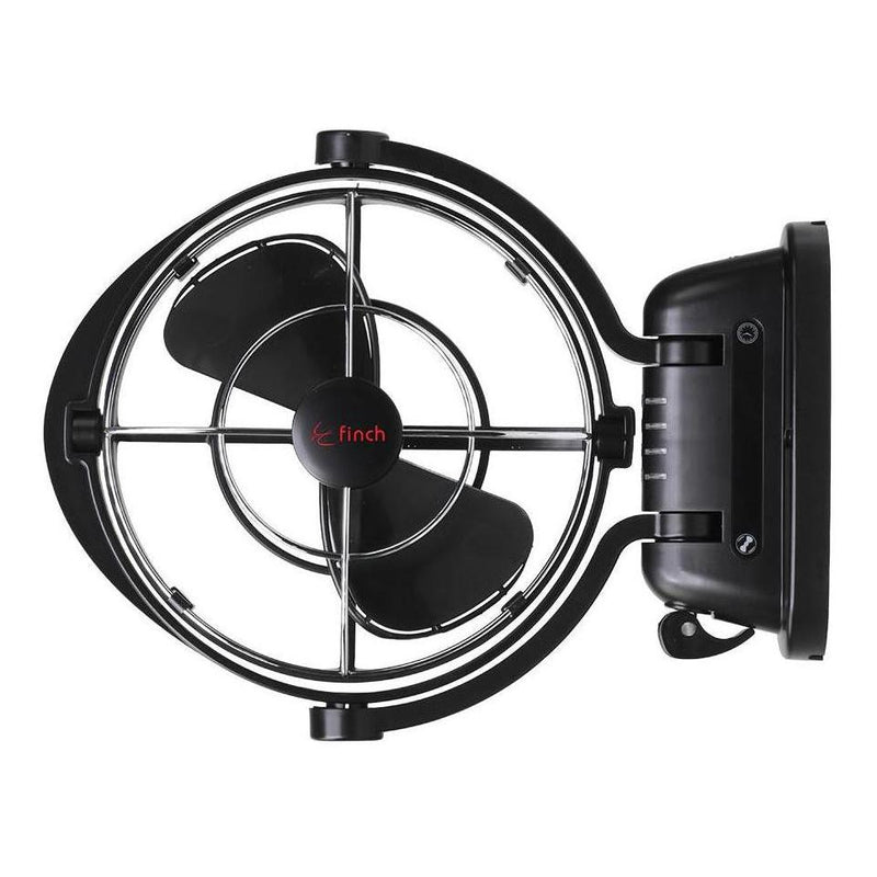 Load image into Gallery viewer, Finch 12/24V 3 Speed 360° Airflow Gimbal Fan Inc USB & Remote Black
