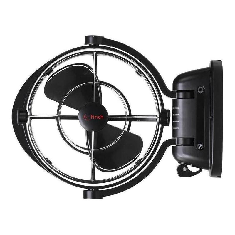 Load image into Gallery viewer, Finch 12/24V 3 Speed 360° Airflow Gimbal Fan Inc USB & Remote Black