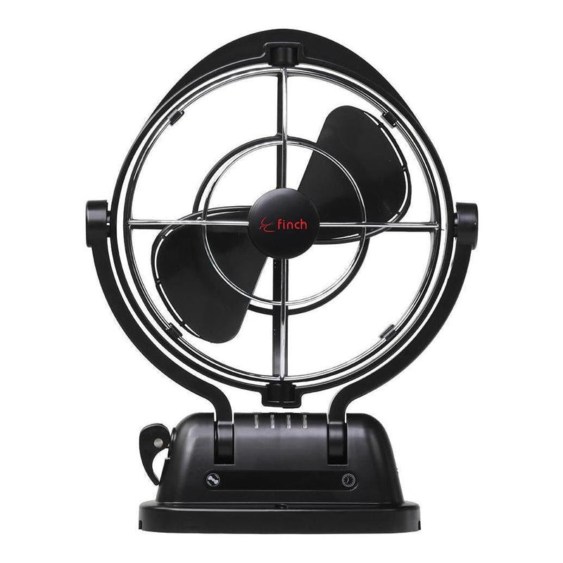 Load image into Gallery viewer, Finch 12/24V 3 Speed 360° Airflow Gimbal Fan Inc USB & Remote Black
