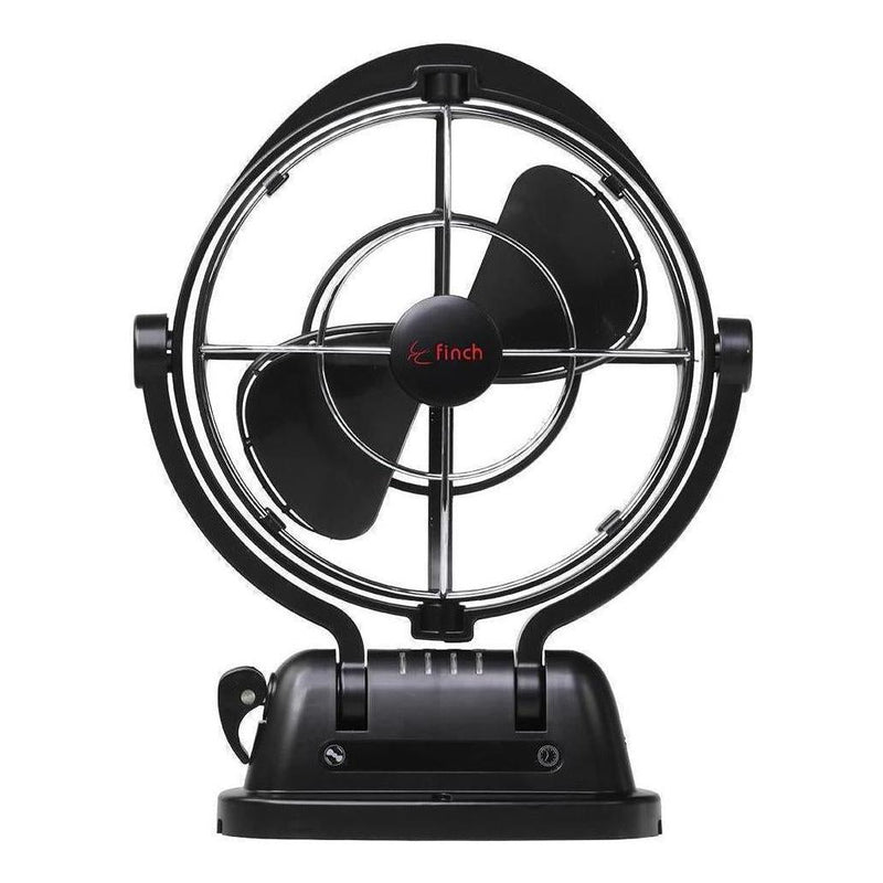 Load image into Gallery viewer, Finch 12/24V 3 Speed 360° Airflow Gimbal Fan Inc USB & Remote Black