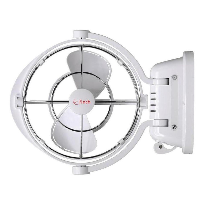Load image into Gallery viewer, Finch 12/24V 3 Speed 360° Airflow Gimbal Fan Inc USB & Remote White