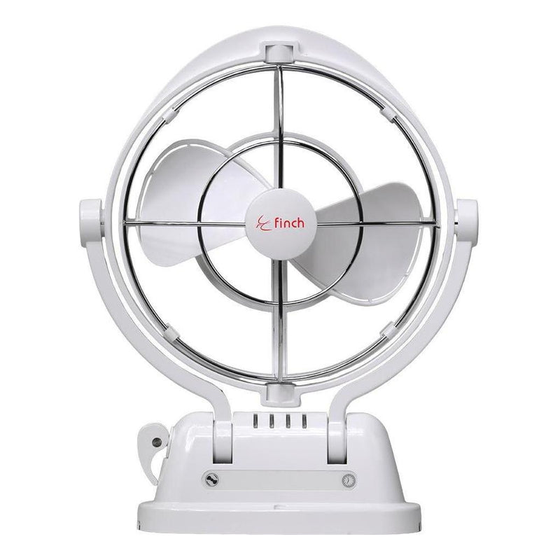 Load image into Gallery viewer, Finch 12/24V 3 Speed 360° Airflow Gimbal Fan Inc USB & Remote White
