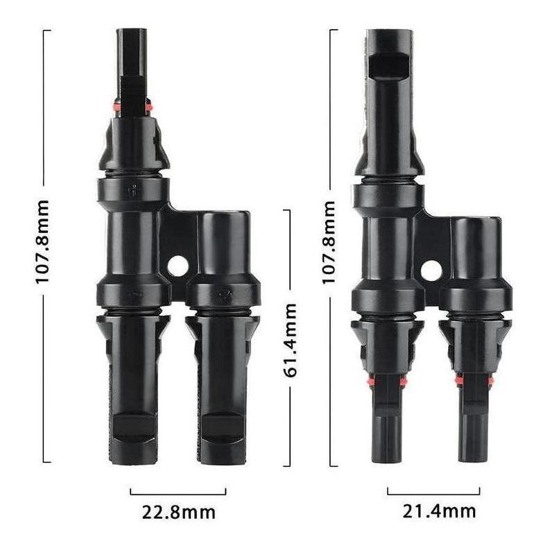 Load image into Gallery viewer, Finch 2 To 1 T Branch MC4 Solar Panel Cable Connectors Male and Female IP67 Pair