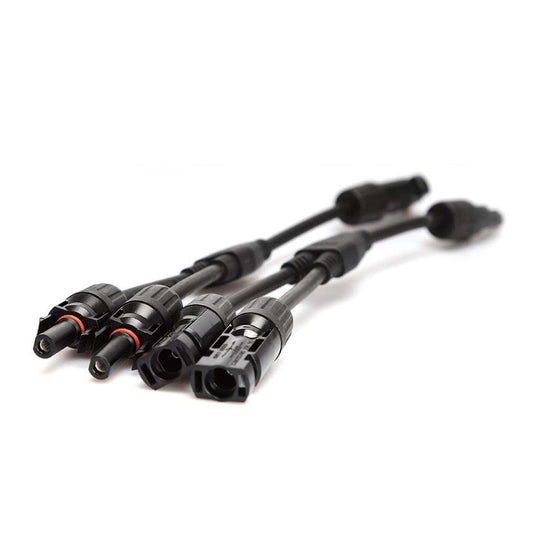 Finch 2 To 1 Y MC4 Solar Panel Cable Connectors Male and Female IP67 Pair