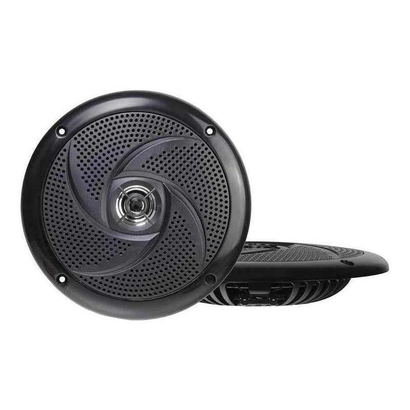 Load image into Gallery viewer, Finch 6.5" Low Profile 60W Slimline Speakers with LED Lights Black 1 pair