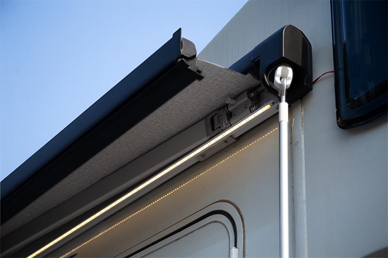 Load image into Gallery viewer, Finch Awning Side Mount Manual inc Support Leg 3 x 2.5m Black