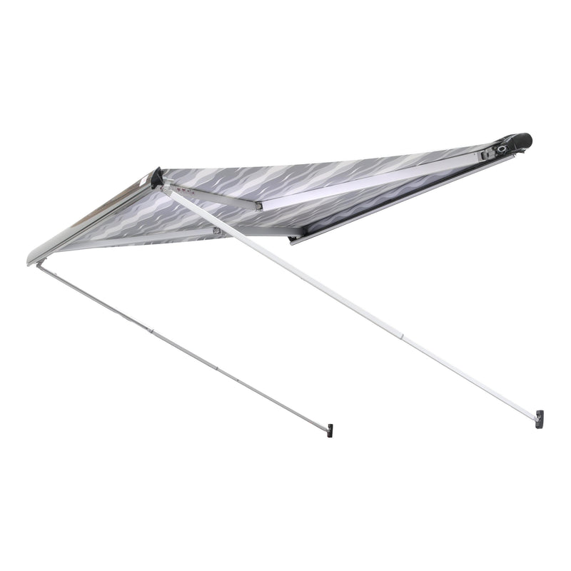 Load image into Gallery viewer, Finch Awning Top Mount Manual Inc Support Leg 3 x 2.5m Black