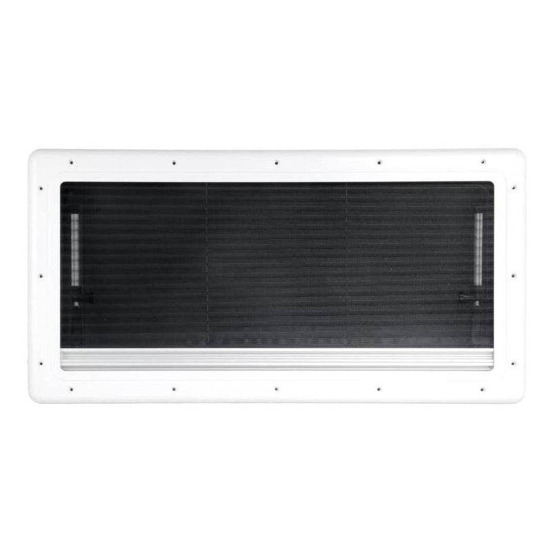 Load image into Gallery viewer, Finch Double Glazed Acrylic Window 900 x 550 With Blind and Fly Screen