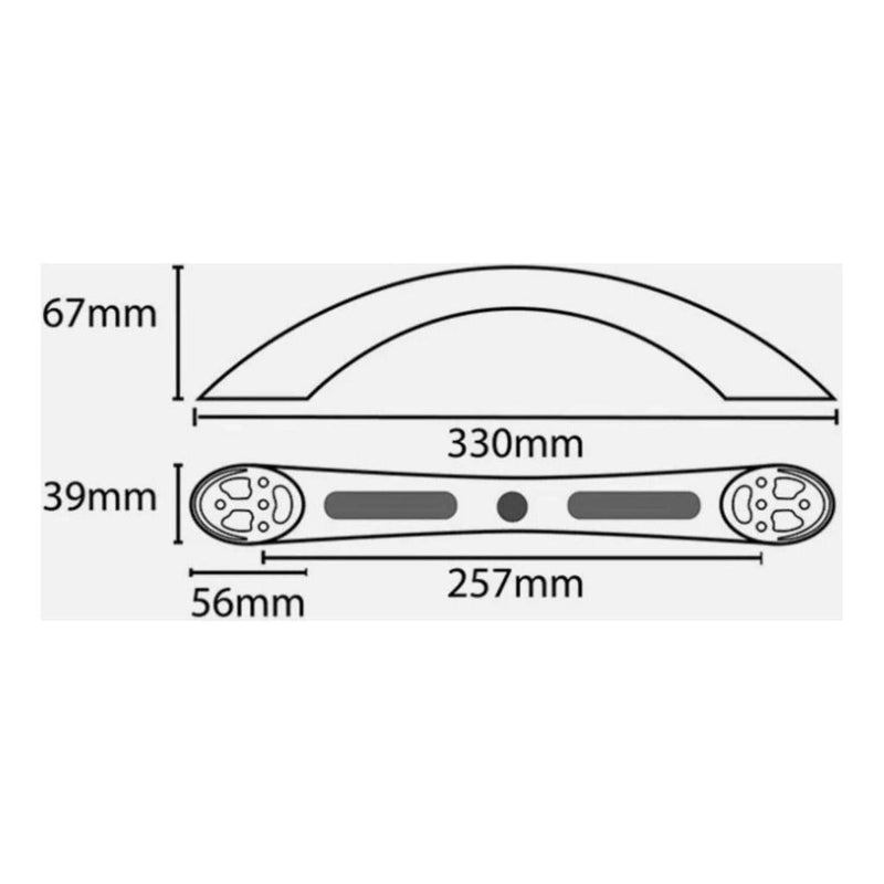 Load image into Gallery viewer, Finch Exterior Grab Handle Including LED Light Satin Silver
