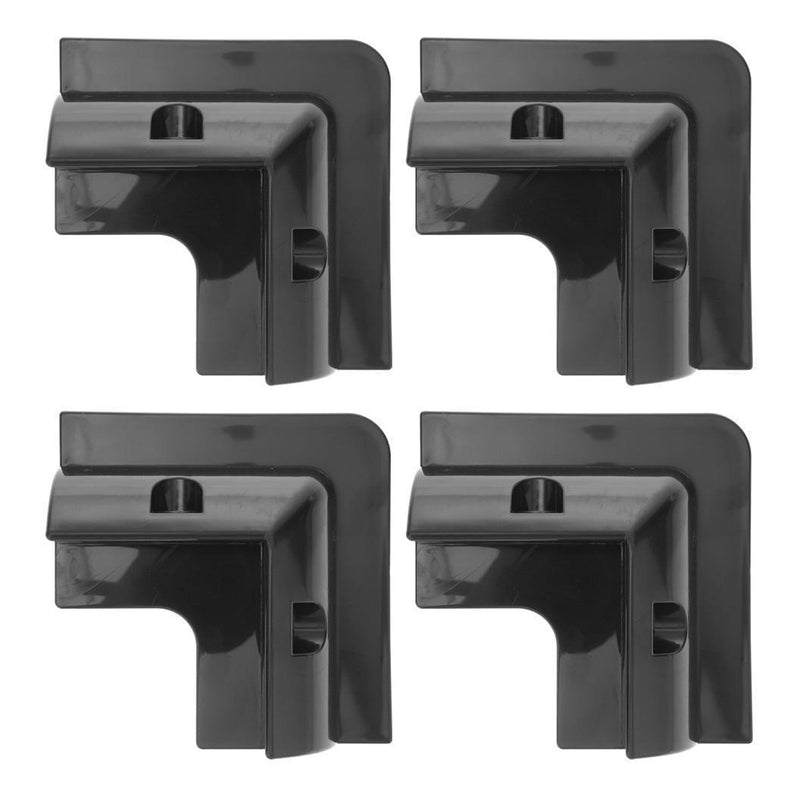 Load image into Gallery viewer, Finch Solar Panel Corner Mounting Brackets Black Plastic x 4