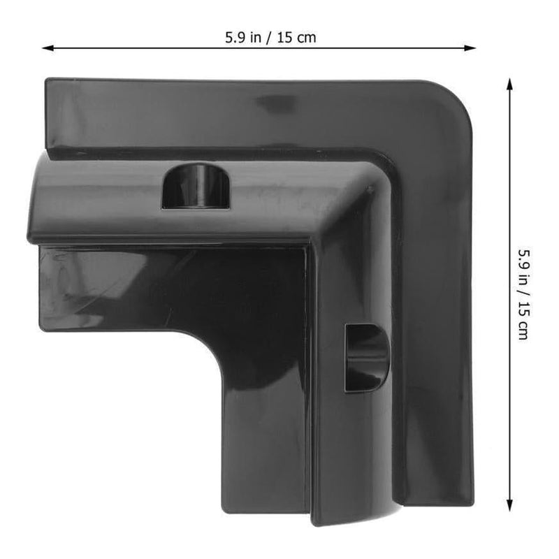 Load image into Gallery viewer, Finch Solar Panel Corner Mounting Brackets Black Plastic x 4