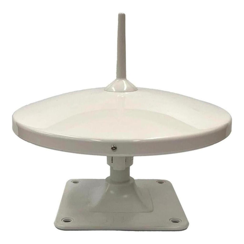 Load image into Gallery viewer, Glomex 250mm Amplified Digital RV TV Antenna White