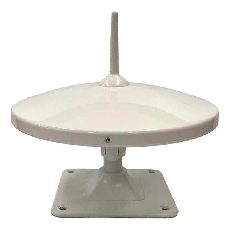 Load image into Gallery viewer, Glomex 250mm Amplified Digital RV TV Antenna White