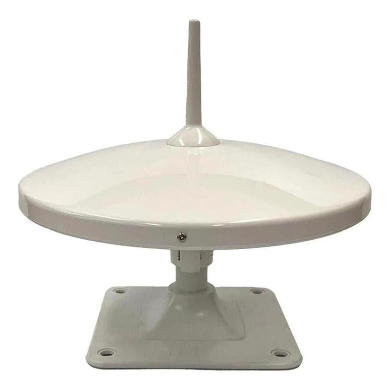 Load image into Gallery viewer, Glomex 250mm Amplified Digital RV TV Antenna White