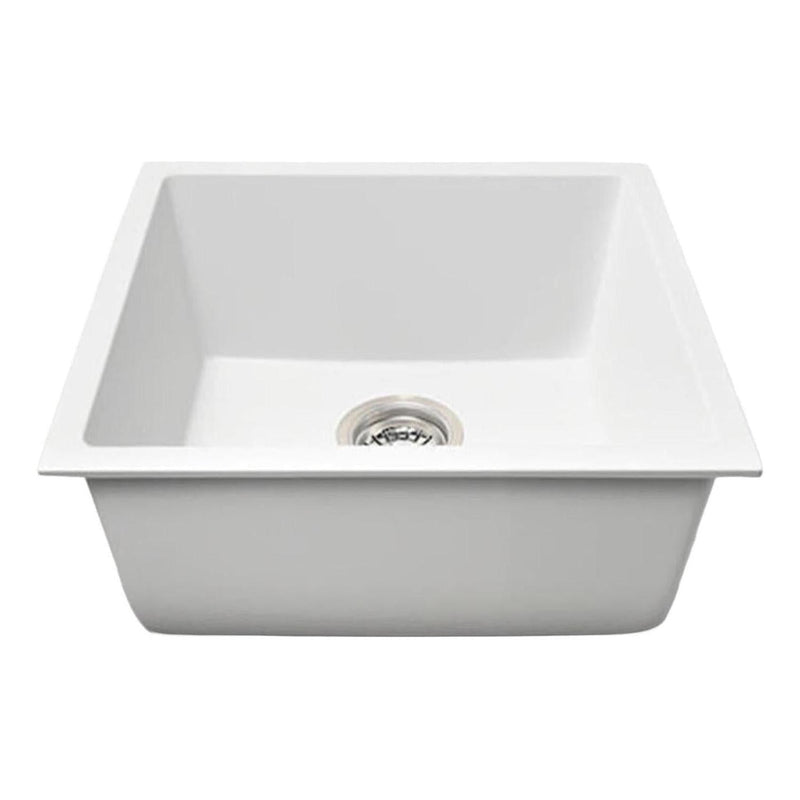 Load image into Gallery viewer, Grange Single Bowl Sink Basin Granite Composite 450 x 450 x 230 - Matte White
