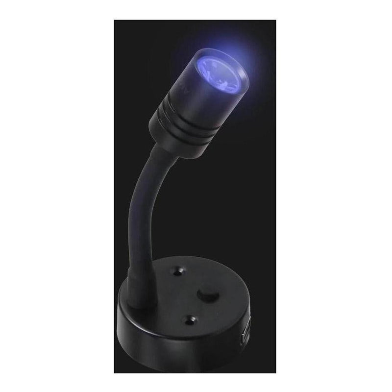 Load image into Gallery viewer, Iluma 10-24V Reading Light Flexible Dimmable Dual Colour Blue/White Light USB/USB-C Port Black