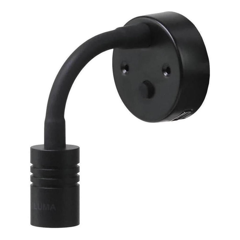Load image into Gallery viewer, Iluma 10-24V Reading Light Flexible Dimmable Dual Colour Blue/White Light USB/USB-C Port Black