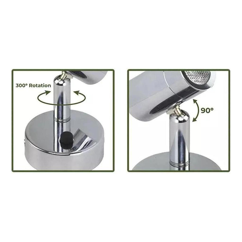 Load image into Gallery viewer, Iluma 10-30V Reading Light Swivel with Push Button Switch Chrome