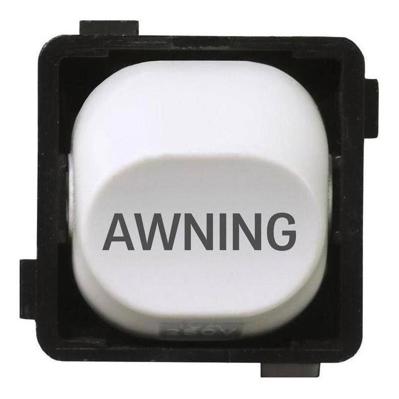 Load image into Gallery viewer, Iluma 10A Single Pole Switch Awning Print Mechanism White