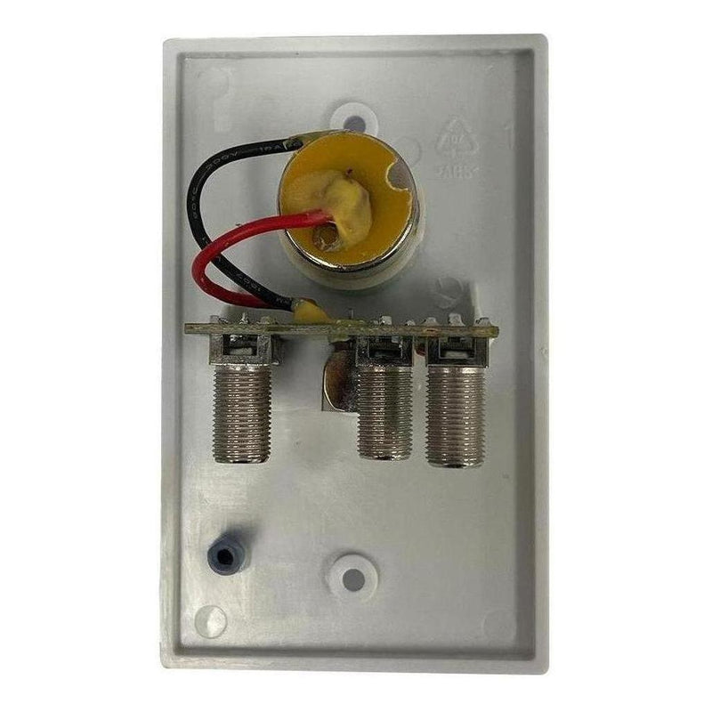 Load image into Gallery viewer, Iluma 12V TV Antenna Wall Plate Signal Booster Amplifier & Power Supply White